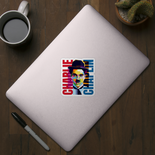 Charlie Chaplin Pop Art by Laksana Ardie Store